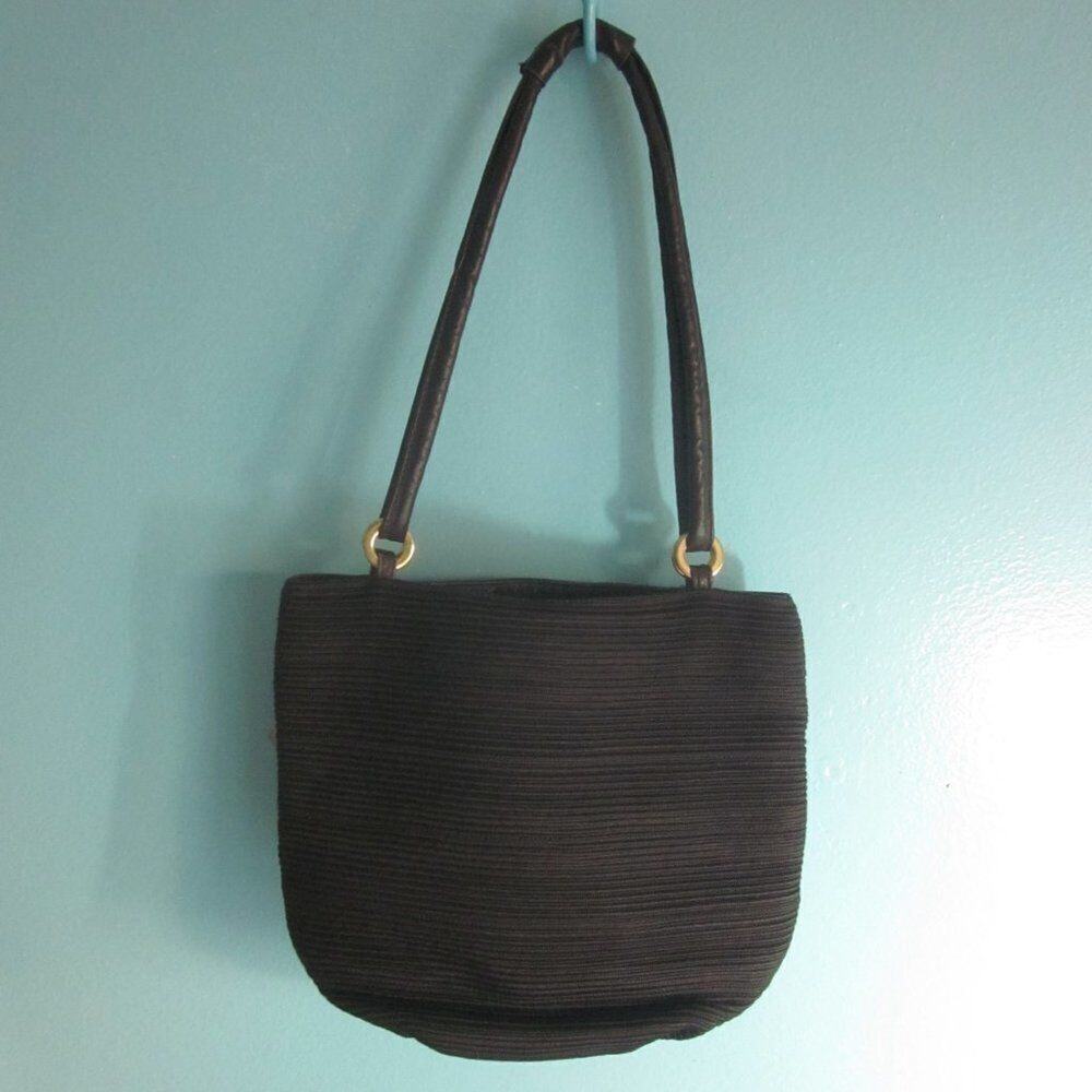 Sharif Americana Vintage Black Cord Bag